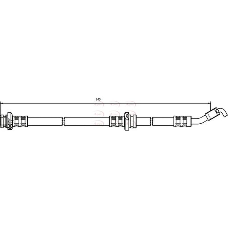 Apec Brake Hydraulic Hose Line Front Right HOS3518