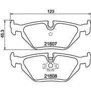 DON Rear Brake Pad Set PCP1201
