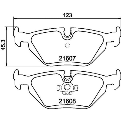 DON Rear Brake Pad Set PCP1201