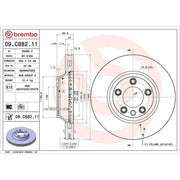 Brembo 2 x Internally Vented Front Brake Discs 09.C882.11