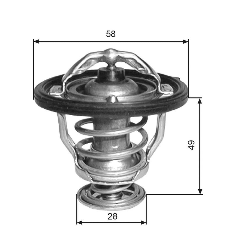 Gates Thermostat,Coolant TH33682G1