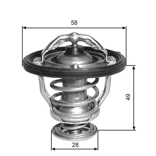 Gates Thermostat,Coolant TH33682G1