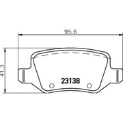 Mintex Rear Brake Pad Set MDB3244
