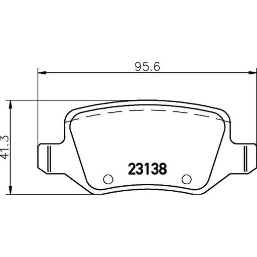 DON Rear Brake Pad Set PCP1125