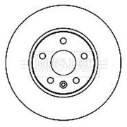 Borg & Beck 2 x Vented Front Brake Discs BBD4796