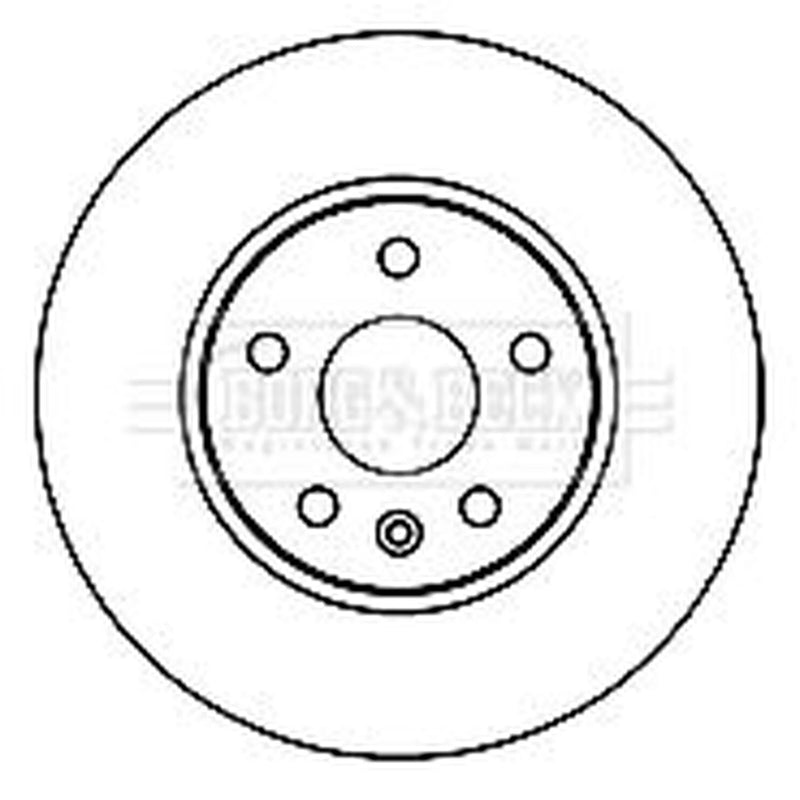 Borg & Beck 2 x Vented Front Brake Discs BBD4796