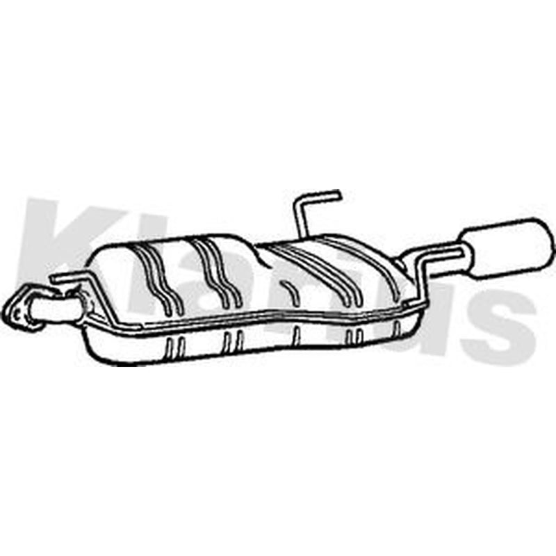Klarius Box With Tail Pipe Rear GM400M