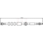 Apec Brake Hydraulic Hose Line Front HOS4154