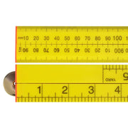 Faithfull Folding Rule Yellow ABS Plastic 1m (36in) - FAIRULEFOLD