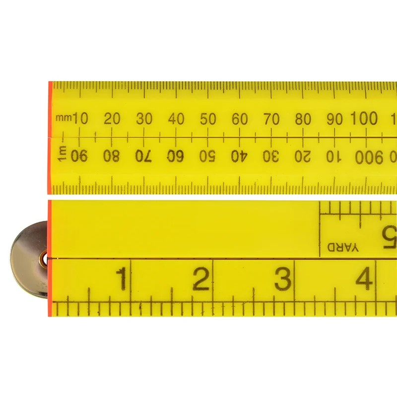 Faithfull Folding Rule Yellow ABS Plastic 1m (36in) - FAIRULEFOLD
