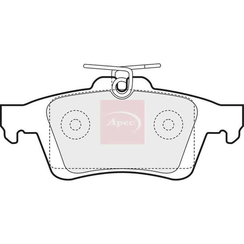 Apec Rear Brake Pad Set PAD1444