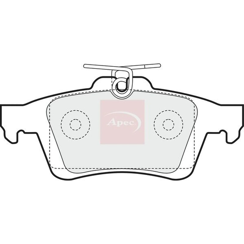 Apec Rear Brake Pad Set PAD1444