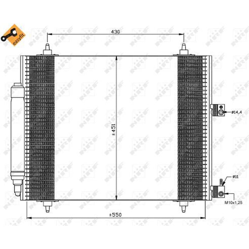 NRF Air Conditioning Condenser 35669