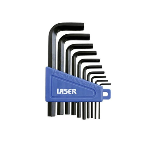 Laser Tools Imperial Hex Key Set 10pc - PL