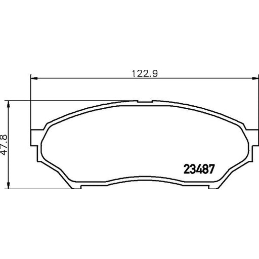 DON Front Brake Pad Set PCP1551