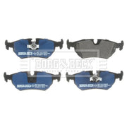 Borg & Beck 4 x Rear Brake Pad Set BBP1556