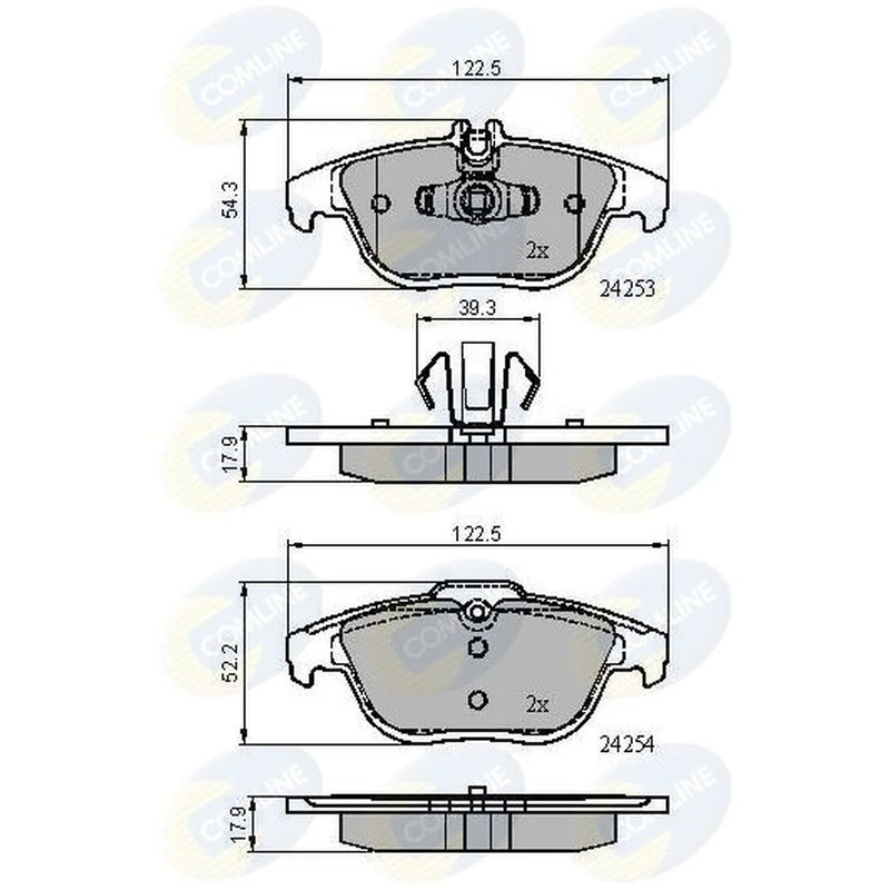 Comline 4 x Rear Brake Pad Set CBP01792