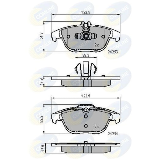Comline 4 x Rear Brake Pad Set CBP01792