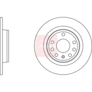Apec 2 x Solid Rear Brake Discs DSK2717