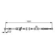 Bosch Handbrake Cable Right Rear 1 987 482 400