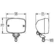Hella Rear Fog Light Lamp Unit Right 2NE 003 030-151