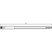 NAPA Brake Hydraulic Hose Line Front NBH1050