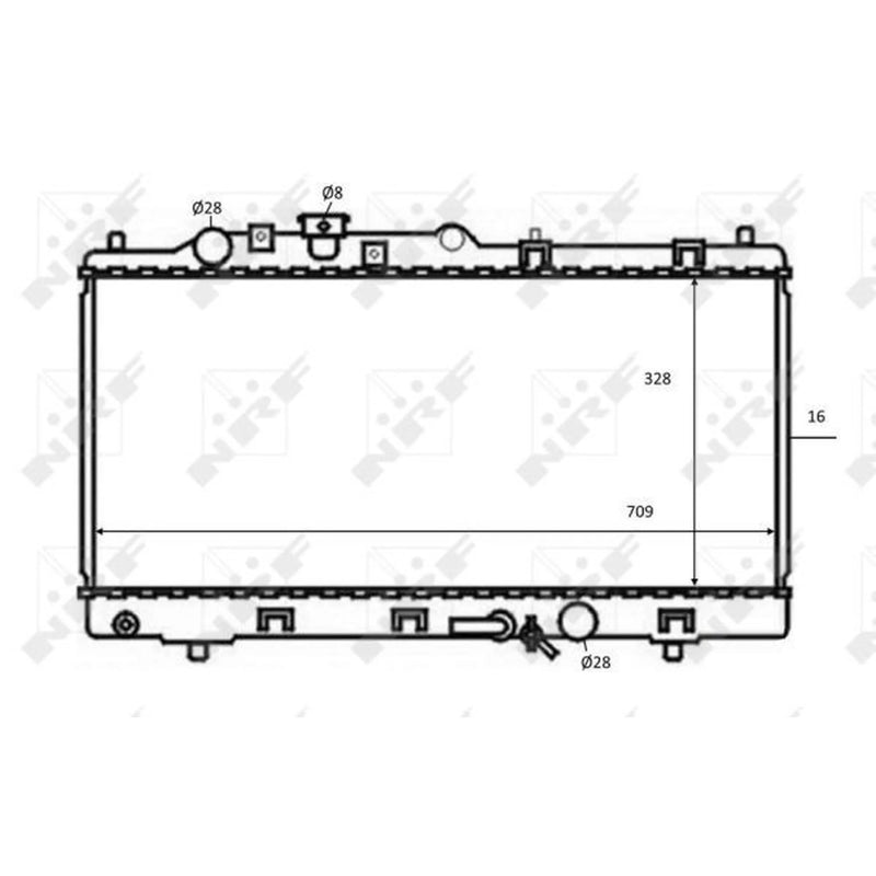 NRF Engine Radiator 59075