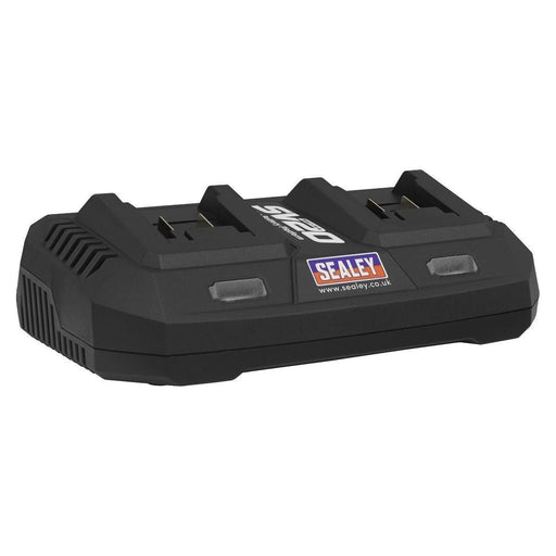 Sealey Dual Battery Charger 20V SV20 Series Lithium-ion CP20VMC2 Sealey  - Town Parts