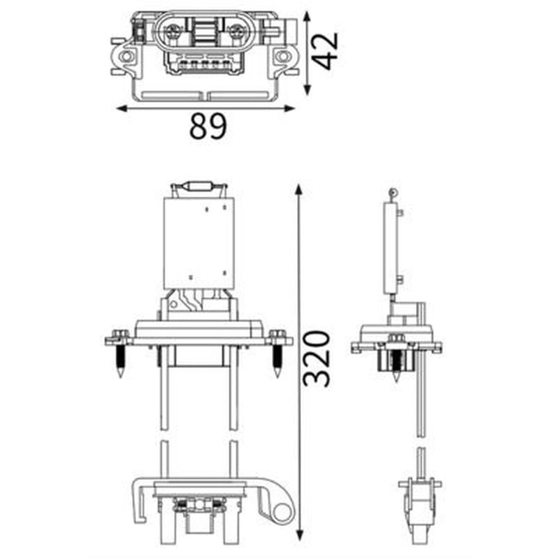 Mahle Heater Blower Resistor ABR 189 000S
