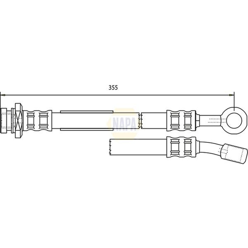 NAPA Brake Hydraulic Hose Line Front R NBH1307