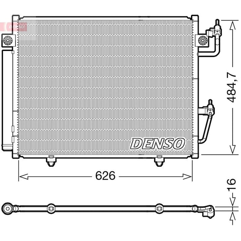 Denso Air Conditioning Condenser DCN45009
