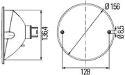 Hella 2NE 344 610-107 Rear Fog Light
