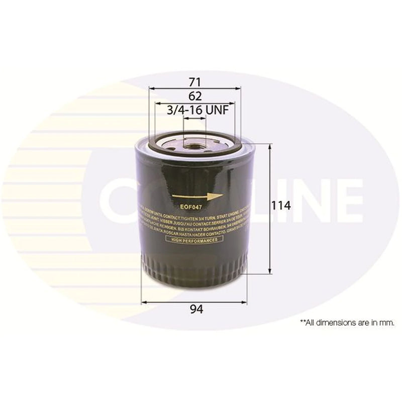 Comline Engine Oil Filter EOF047