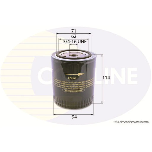 Comline Engine Oil Filter EOF047