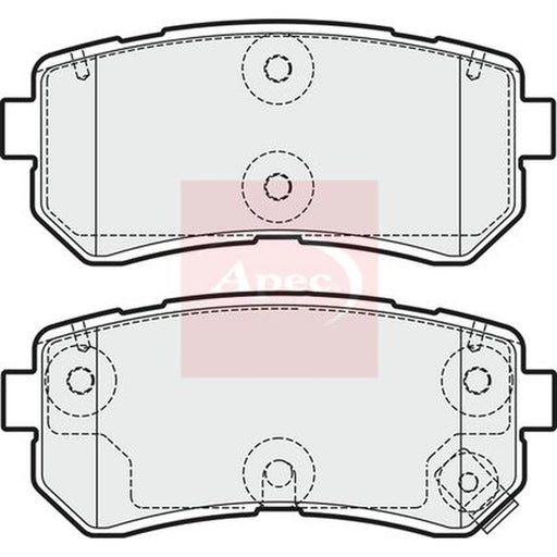 Apec Rear Brake Pad Set PAD1955