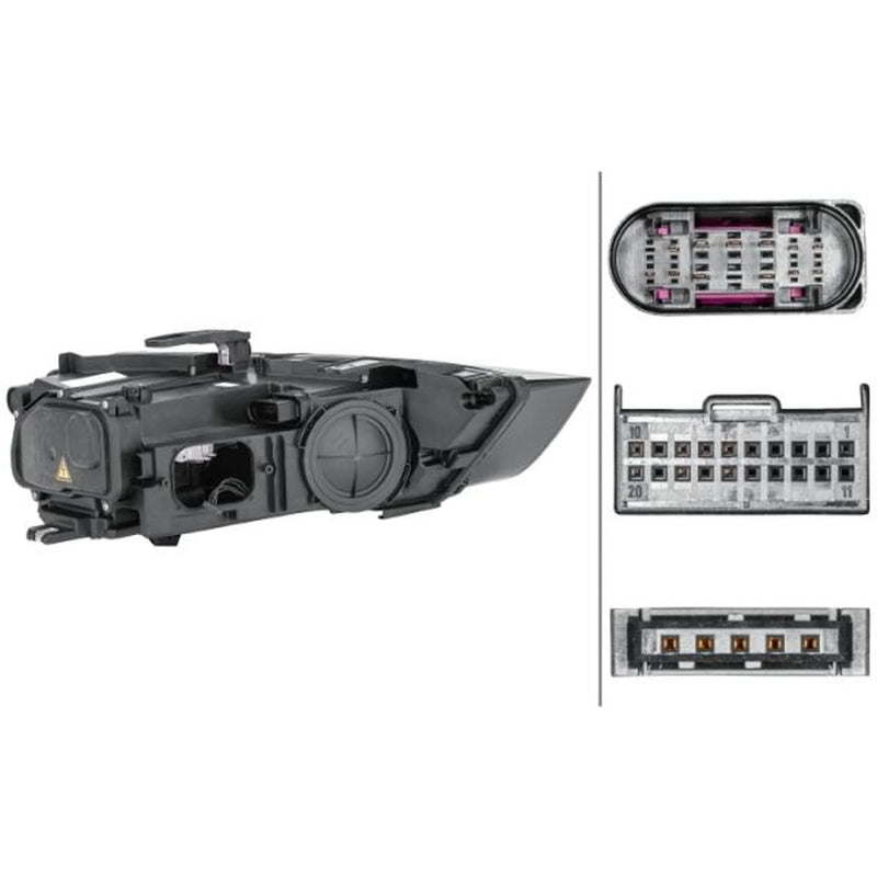 Hella Headlight Headlamp H8 Left 1LL 354 840-031
