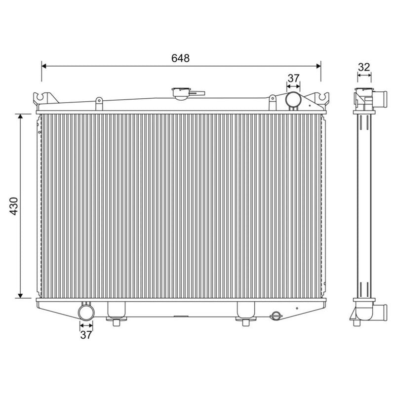 Valeo Engine Radiator 701213