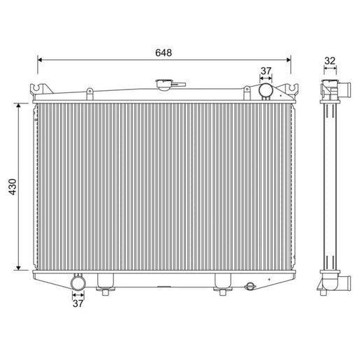Valeo Engine Radiator 701213