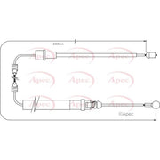 Apec Handbrake Cable Left Rear CAB1352