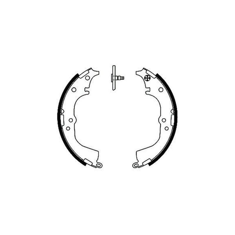 Mintex Brake Shoe Set Axle Kit MFR454