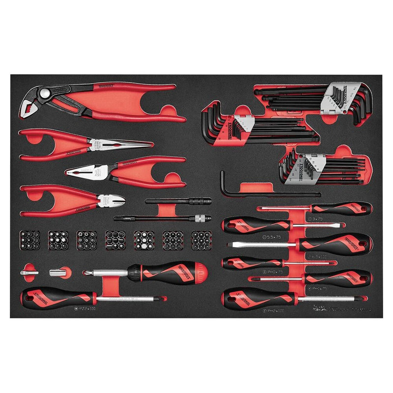 Teng Tools Screwdriver Set FOAM4X4 114 Pieces