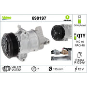 Valeo Air Conditioning Compressor 690197