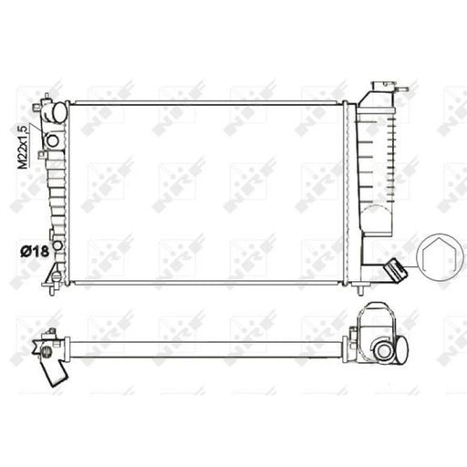 NRF Engine Radiator 54716