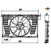 NRF Engine Cooling Fan 470080
