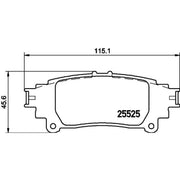 Mintex Rear Brake Pad Set MDB3280