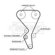 Borg & Beck Timing Belt & Water Pump Kit BTW1036