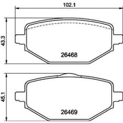 Mintex Rear Brake Pad Set MDB3504