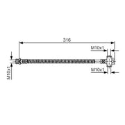 Bosch Brake Hydraulic Hose Line inner 1 987 481 A65