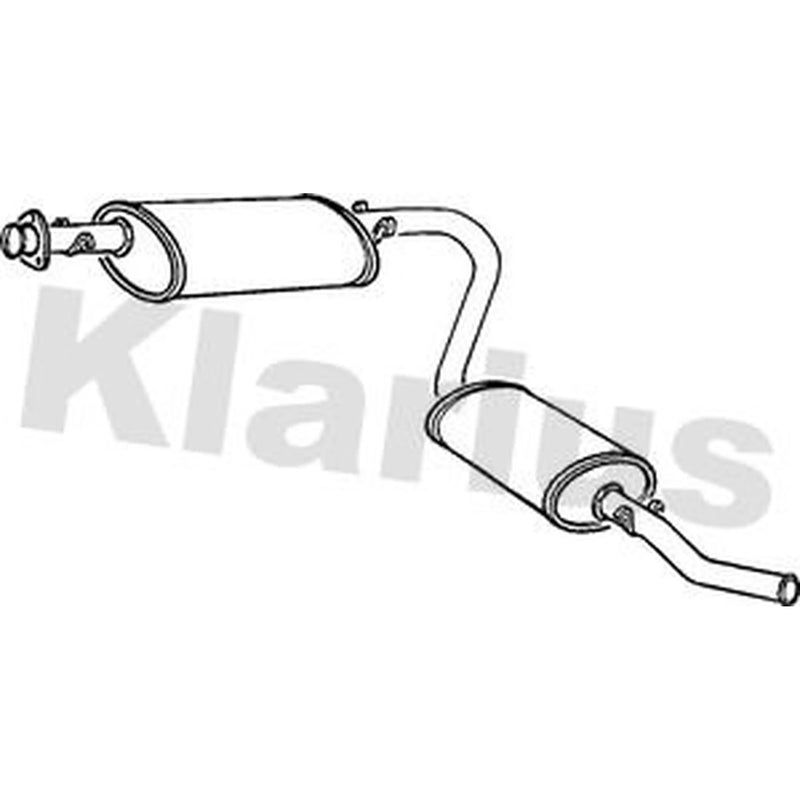 Klarius Box With Tail Pipe Rear CN373T 1726A6 CN373T