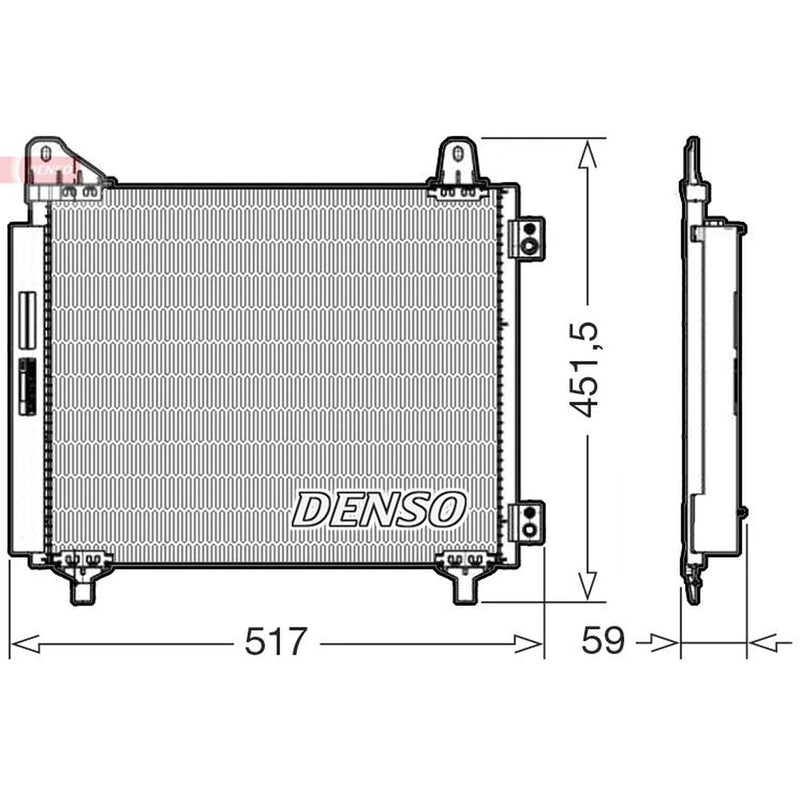 Denso Air Conditioning Condenser DCN21035